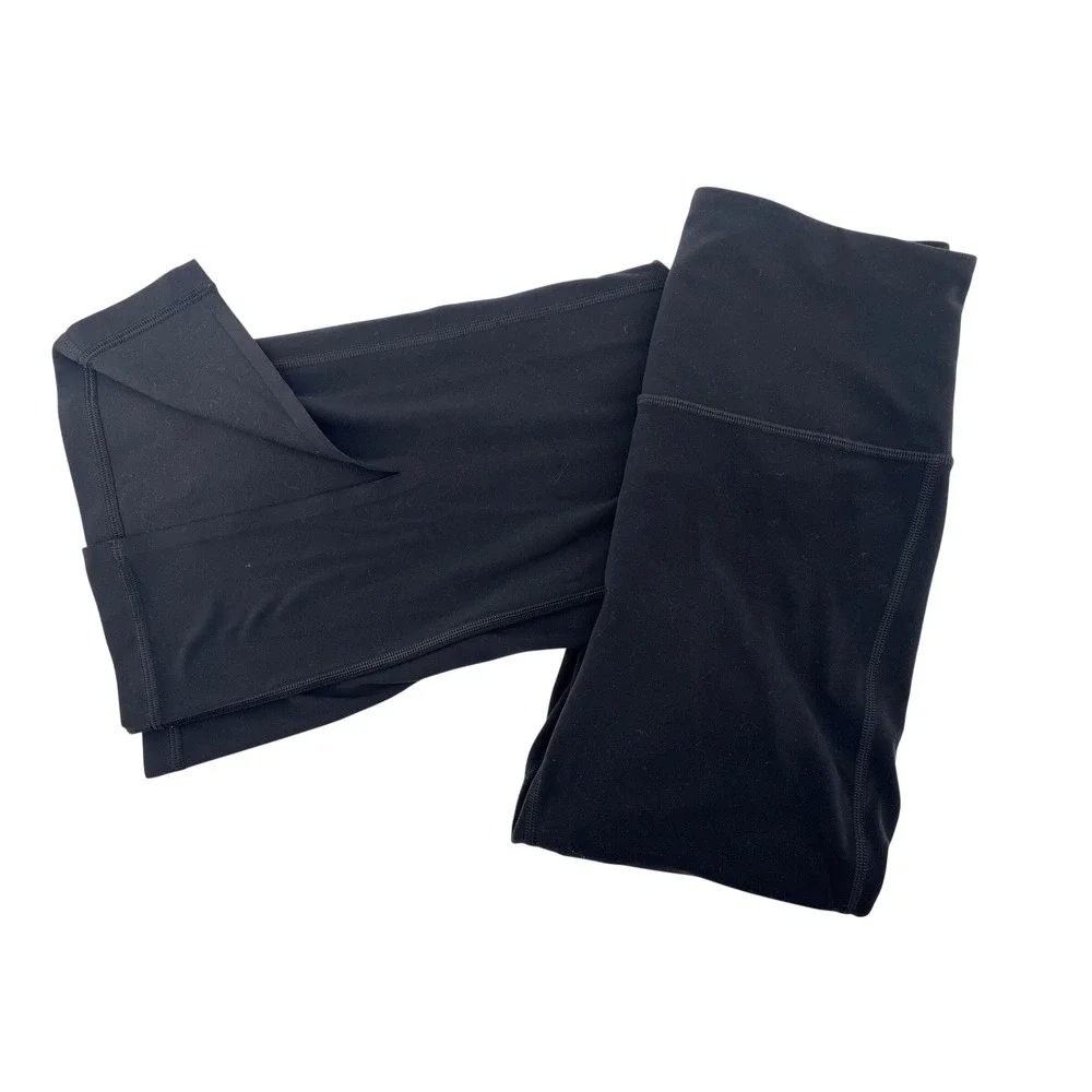 Athleta Elation Split Flare Pant Black High Rise Yoga Leggings Size Small - Picture 5 of 11